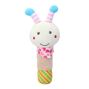 Baby Rattle Plush Toy Cute Animal Newborn Early Education Soft Stuffed Toy Infant Hand Bell Rattles Rattle Stick Toy