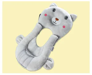 Kakiblin multifunctional baby nursing pillow infant anti-reflux feeding pillow grey cat design