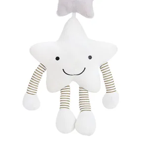 Lindo juguete colgante de estrella de peluche para cochecito cuna carrusel musical