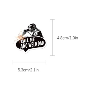 Waterproof electrician welding graffiti sticker decorative luggage skateboard helmet decal 5.3x4.8cm
