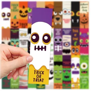 Lot de marque-pages Halloween avec fantômes et citrouilles mignons pour les livres.
