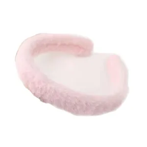 Roze pluche haarband voor vrouwen, zachte imitatie konijnenbont schattige haaraccessoire