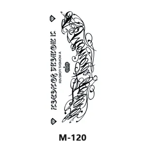 Adesivi per Tatuaggi Temporanei Impermeabili Design Lettera Animale Floreale