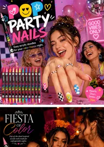 Set de stylos pour nail art en acrylique double pointe, imperméables et séchage rapide pour designs.