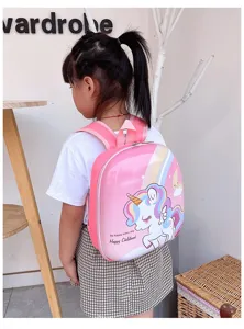 Kids Hard Shell Backpack Cute Unicorn School Bag Pink Daypack For Girls Kindergarten