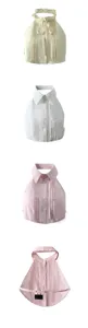 2026 New Summer Multi-Color Versatile Ruffle Collar Backless Adjustable Fake Shirt Collar