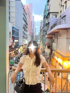 Korean style short sleeve white blouse with peter pan collar lace trim and tie detail summer top