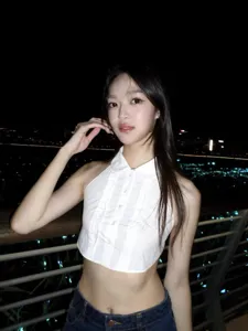 Women stylish white halter crop top with shirt collar and pleated front design summer wear.