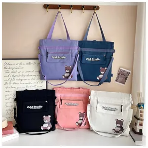 Segeltuch Tragetasche Damen, Mehrzweck Schultertasche Umhängetasche große Kapazität.