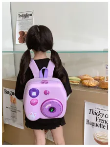 Süßer 3D Kamera EVA Kinder Rucksack, leichte Hartschale Schultasche für Jungen Mädchen Alltag.