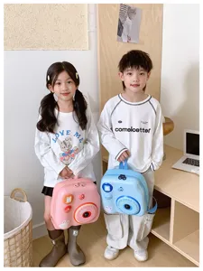 Süßer Cartoon Kamera Form EVA Hartschale Kinderrucksack für Kindergarten Jungen und Mädchen.