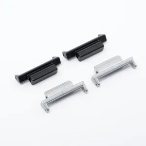 Metal alloy watch band adapters strap connectors detail view for watch modification parts