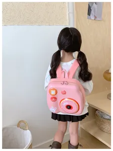 Rosa EVA Hartschale Cartoon Kamera Rucksack für Kindergarten Jungen und Mädchen süße Tasche