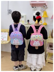 Süßer Kinder Rucksack mit Eiscreme Design, leichte Kleinkind Schultasche für den Kindergarten.