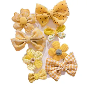 Set di graziosi fermagli per capelli per bambini fiocco fiori accessori per ragazze