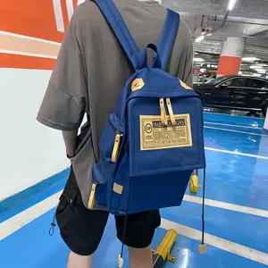 Large Capacity Oxford Cloth Backpack Waterproof Travel Laptop School Bag Unisex Casual Daypack