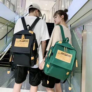 Oxford cloth backpack large capacity travel computer backpack couple college style daily student bag