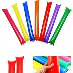 Colorful inflatable cheer sticks detail view for concert party cheering props