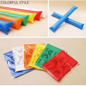 Colorful inflatable cheering sticks for sports events concerts party noise makers packs.