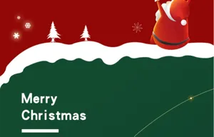 Weihnachtlicher grüner Hintergrundstoff Detail mit Weihnachtsmann und Schneemotiv.
