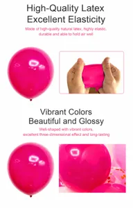 Latexballon Detailansicht mit hoher Elastizitaet und leuchtenden Farben fuer Partydeko.