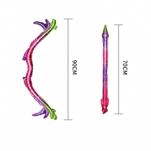 Cartoon foil balloon bow and arrow set for kids birthday party decoration event props.