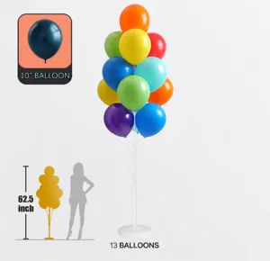 Detailed view of the balloon stand column base for party wedding decoration setup display.