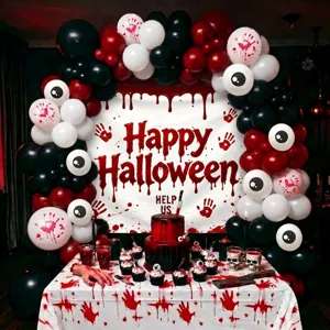 Halloween Ballonbogen Set blutige Party Hintergrund gruselige Horror Dekorationen Set