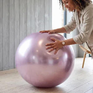 36-Zoll metallisch rosa runder Latexballon für Partyfeier und festliche Dekoration.