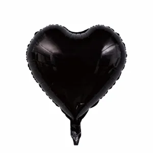 18 Inch Black Heart Foil Balloon Mr Letter Wedding Proposal Party Scene Decor Setup