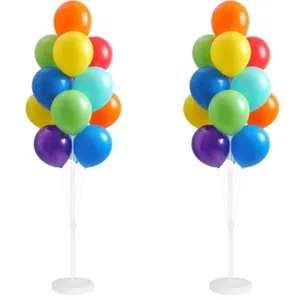 Colorful balloon column stand kit for party decoration, wedding setup, and festive events.