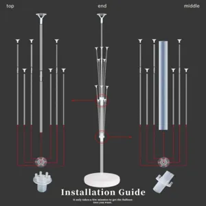 Balloon tree installation guide kit party decoration stand column balloon stand set