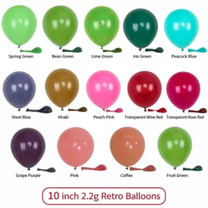 Retro Latex Balloon Round Party Decoration Birthday Wedding Anniversary Party Decor Thickened Balloon Event Supplies