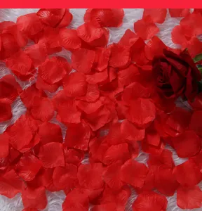 Artificial rose petals red silk flower petals for wedding romantic party decoration 1000pcs
