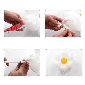 40cm Daisy Foil Balloon with Stick Handheld Sunflower Balloon Party Decoration