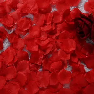 Artificial Silk Rose Petals Red Flower Petals For Wedding Valentine Day Party Romantic Room Table Home Decor