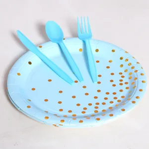Disposable Plastic Cutlery Set Knife Fork Spoon For Party Wedding Birthday Celebration Event Tableware Supplies