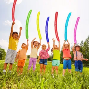 Colorful long twisting balloons for kids outdoor party and fun games decoration