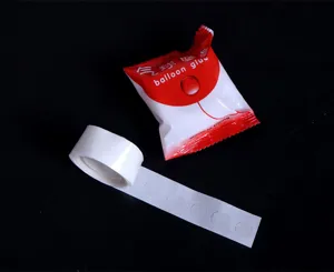 Transparent double sided balloon glue dots roll 100pcs for party decoration setup detail view.