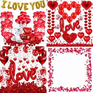 Ensemble de Décoration de Ballon de Chambre de Mariage de Saint-Valentin LOVE Ballons en Aluminium Latex Fournitures de Fête de Proposition Romantique