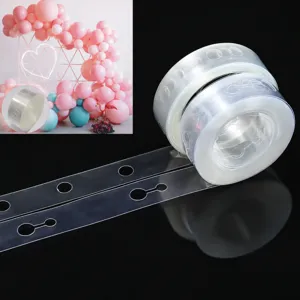Transparent Plastic Balloon Chain Balloon Arch Strip For Party Wedding Birthday Background Wall Decoration Accessories