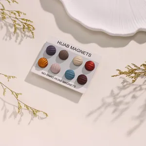 Kleurrijke magnetische hoofddoek pinnen set voor veilige en stijlvolle sjaals