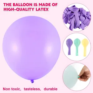 Set di palloncini in lattice rotondi decorativi per feste, resistenti e di alta qualità.