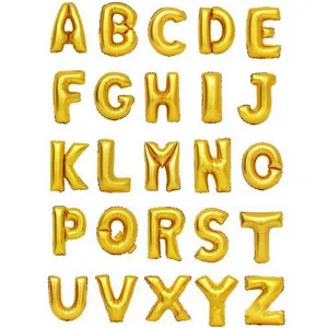32 inch gold letter foil balloons alphabet birthday party wedding decoration props
