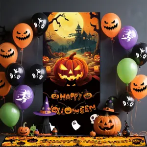 Halloween Party Dekoration Luftballons Latex Geist Kürbis Gruselig Festival Zubehör