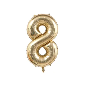40 inch gold number 8 foil balloon for birthday party wedding anniversary celebration decoration