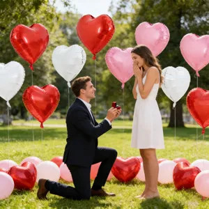 18 inch heart shaped aluminum foil balloon set for romantic birthday party wedding decoration