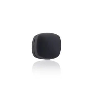 Black square magnetic silk scarf clip, seamless hijab holder for daily elegant wear.