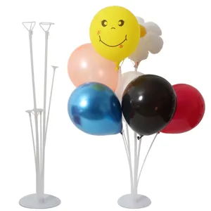 Balloon stand kit with colorful latex and foil balloons for party and event decoration table centerpieces