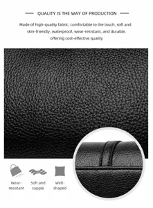 Detail shot of soft leather material texture and fine stitching for women crossbody bag.
